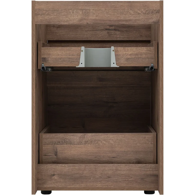 Тумба под раковину Aquanet Токио 58 дуб веллингтон (напольная 2 ящика)