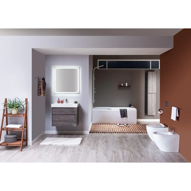 Зеркало Aquanet Nova Lite 75 дуб рошелье LED