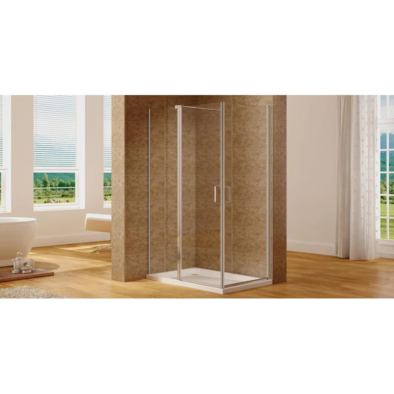 Душевой уголок Aquanet Cinetic 120х80,прозрачное стекло (AE12-N-120H190U-CT + AE12-N-80H190U-CT)