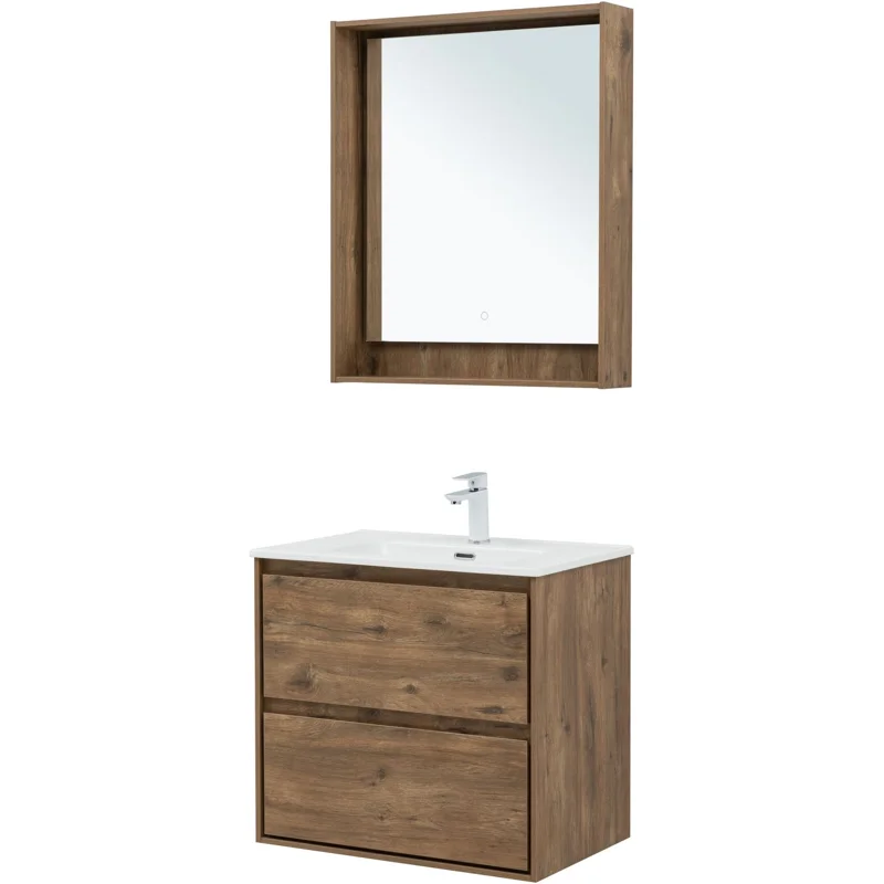 Тумба под раковину Aquanet Милан 70 дуб рустикальный