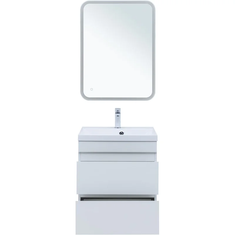 Тумба под раковину Aquanet Нота New 60 белый глянец