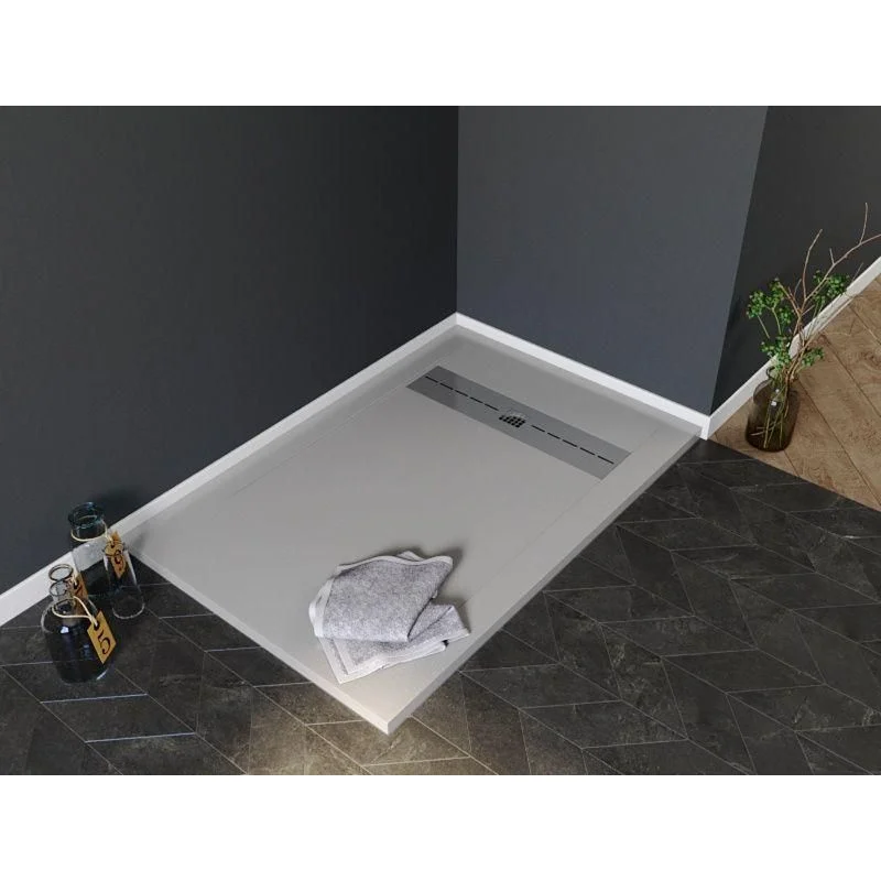 Душевой поддон Aquanet Delight 120х80 серый