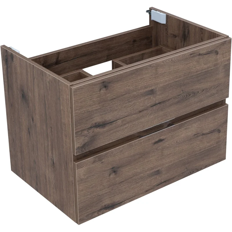 Тумба под раковину Aquanet Алвита New 70 2 ящика, дуб веллингтон табак