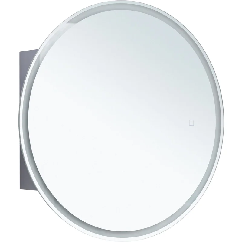 Зеркальный шкаф Aquanet Оптима 70 белый, с LED подсветкой