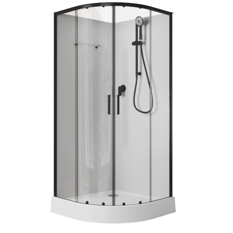 Душевая кабина Aquanet Passion EVO 100R Black 100x100