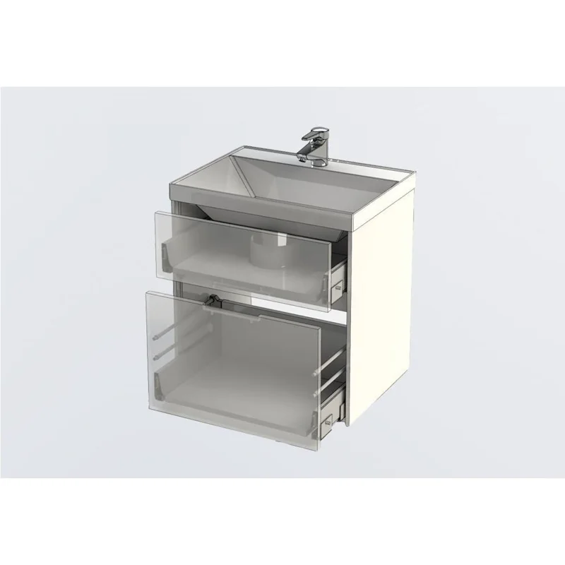 Тумба под раковину Aquanet Латина 60 белый (2 ящика)