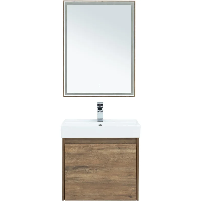 Зеркало Aquanet Nova Lite 60 дуб рустикальный LED