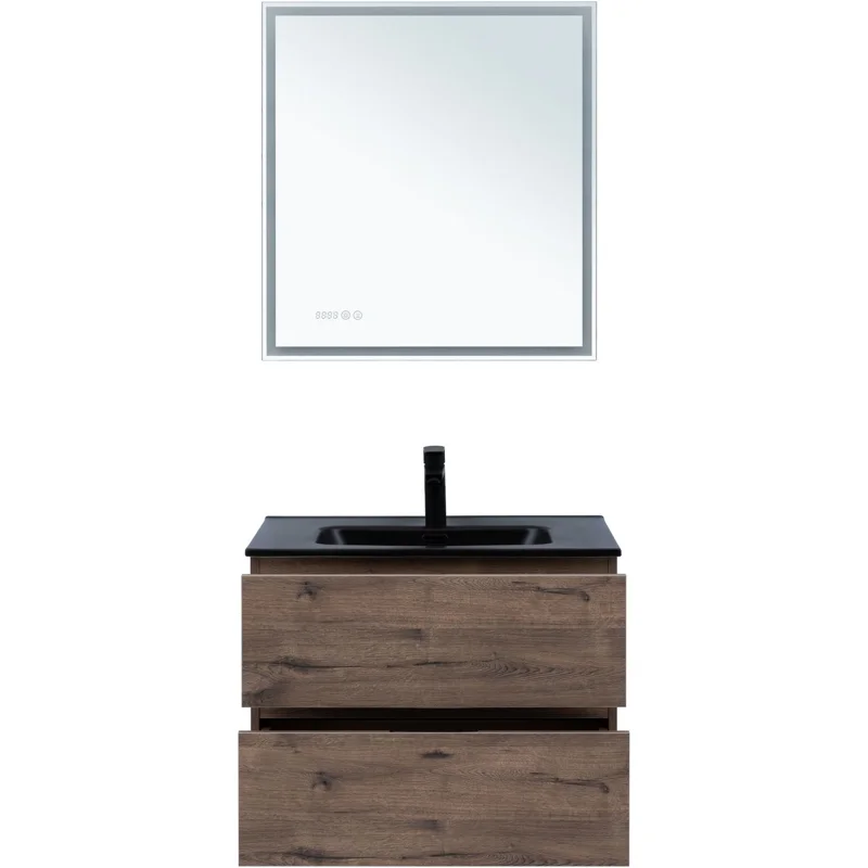 Тумба под раковину Aquanet Алвита New 70 2 ящика, дуб веллингтон табак