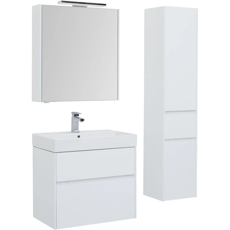 Тумба с раковиной Aquanet Бруклин 70 белый