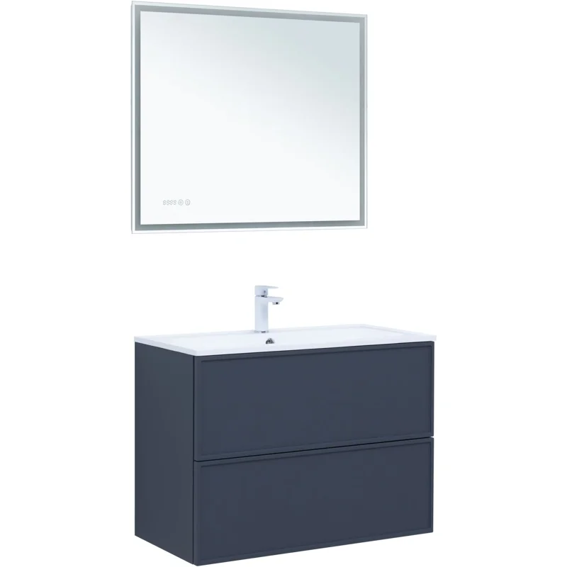 Тумба под раковину Aquanet Арт 90 маренго