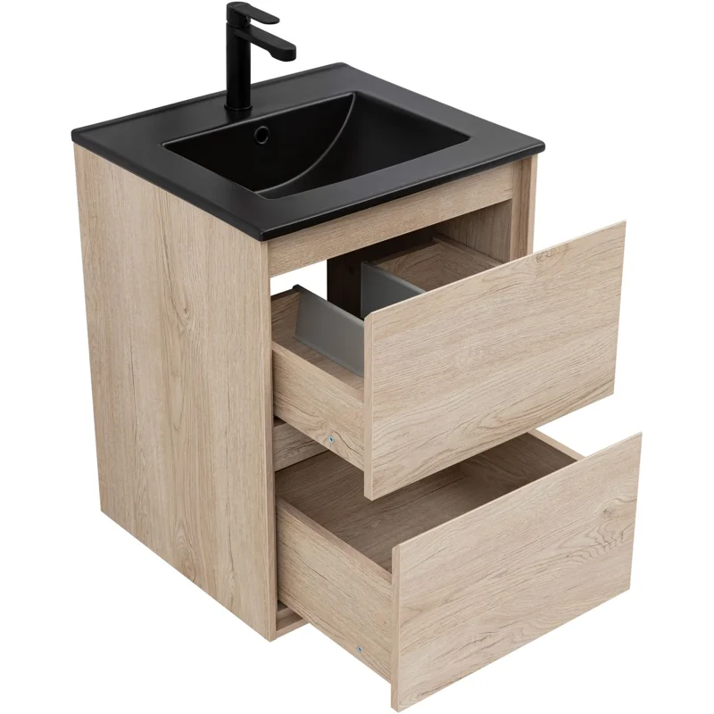 Тумба под раковину Aquanet Милан 50 дуб светлый