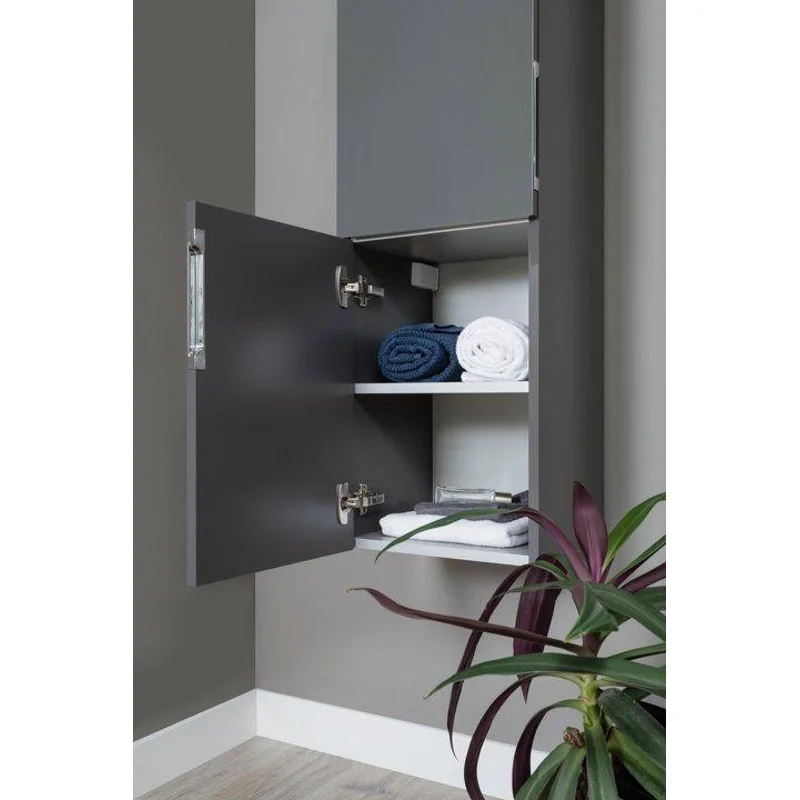 Шкаф-пенал Aquanet Алвита 35 L серый антрацит