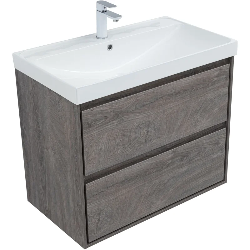 Тумба под раковину Aquanet Милан 80 дуб рошелье