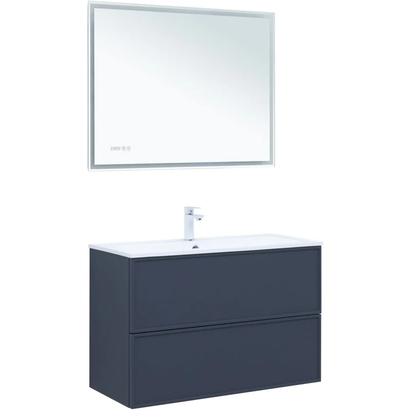 Тумба под раковину Aquanet Арт 100 маренго