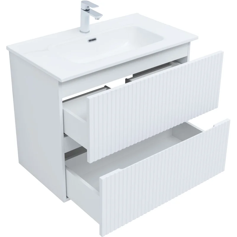 Тумба под раковину Aquanet Джейн 80 белый матовый