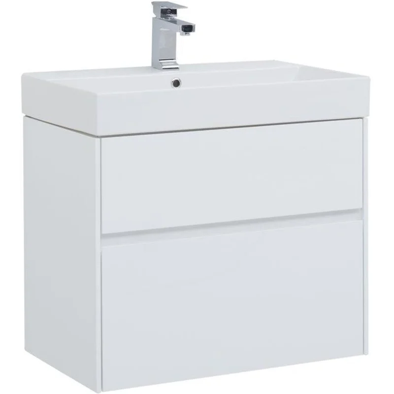 Тумба с раковиной Aquanet Бруклин 70 белый