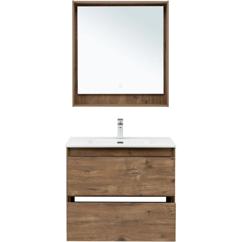 Тумба под раковину Aquanet Милан 80 дуб рустикальный