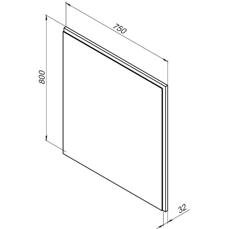 Зеркало Aquanet Nova Lite 75 белый LED