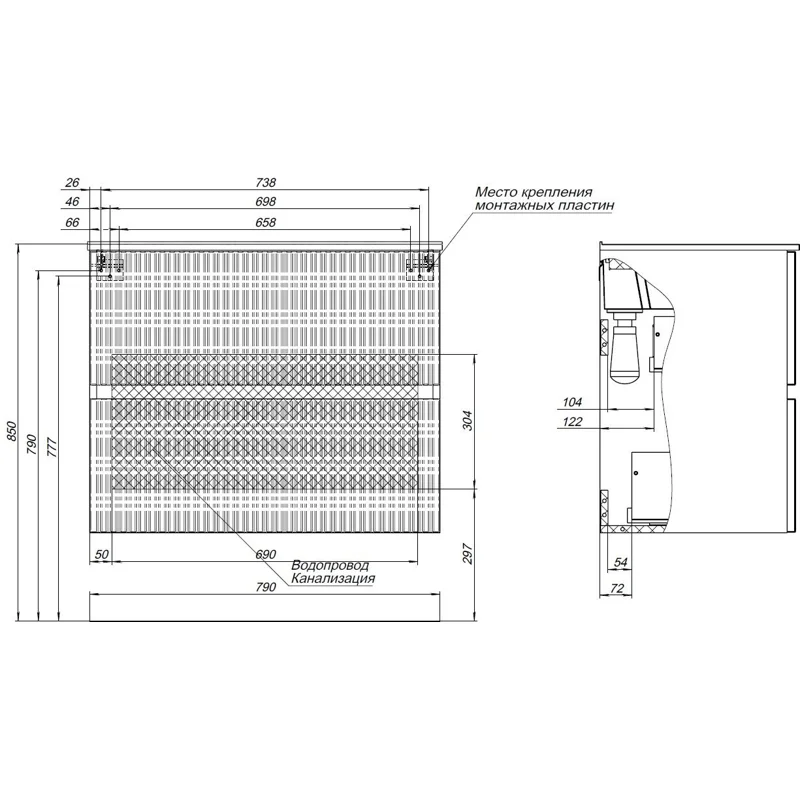 Тумба под раковину Aquanet Джейн 80 белый матовый