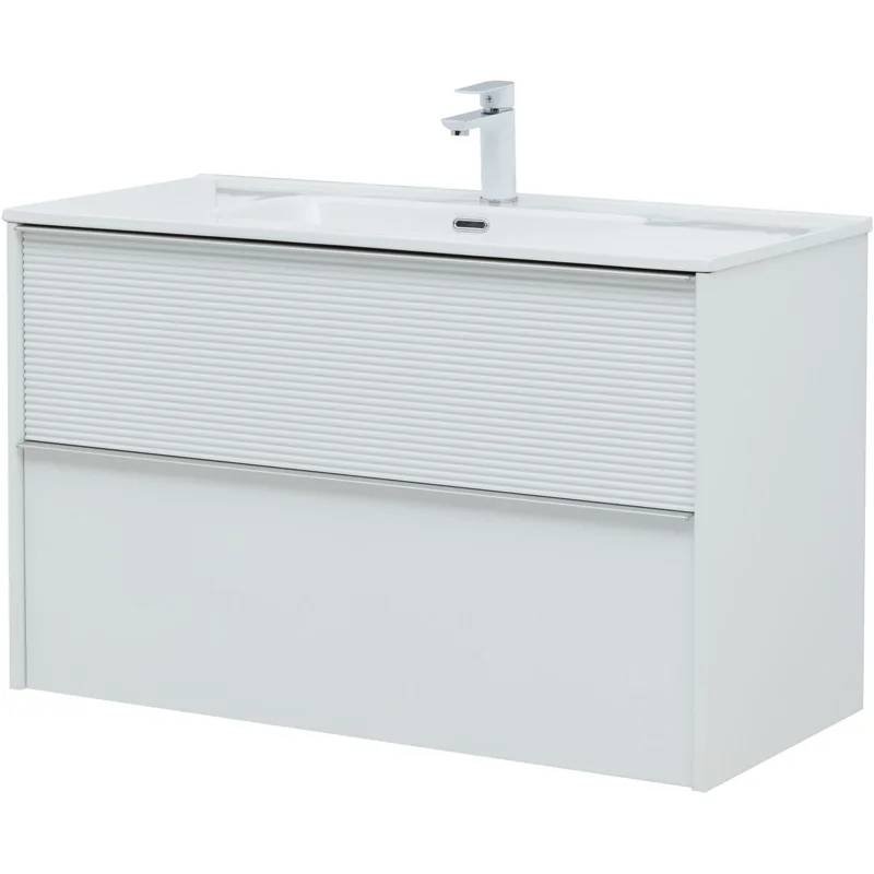 Тумба под раковину Aquanet Вита 100 белый матовый