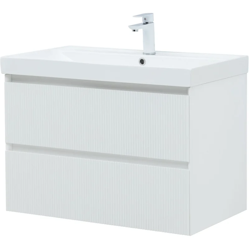 Тумба под раковину Aquanet Альтера 80 белый матовый