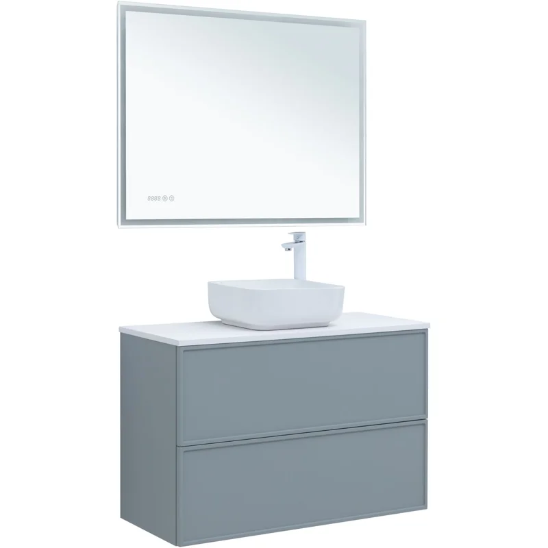 Тумба под раковину Aquanet Арт 100 мисти грин