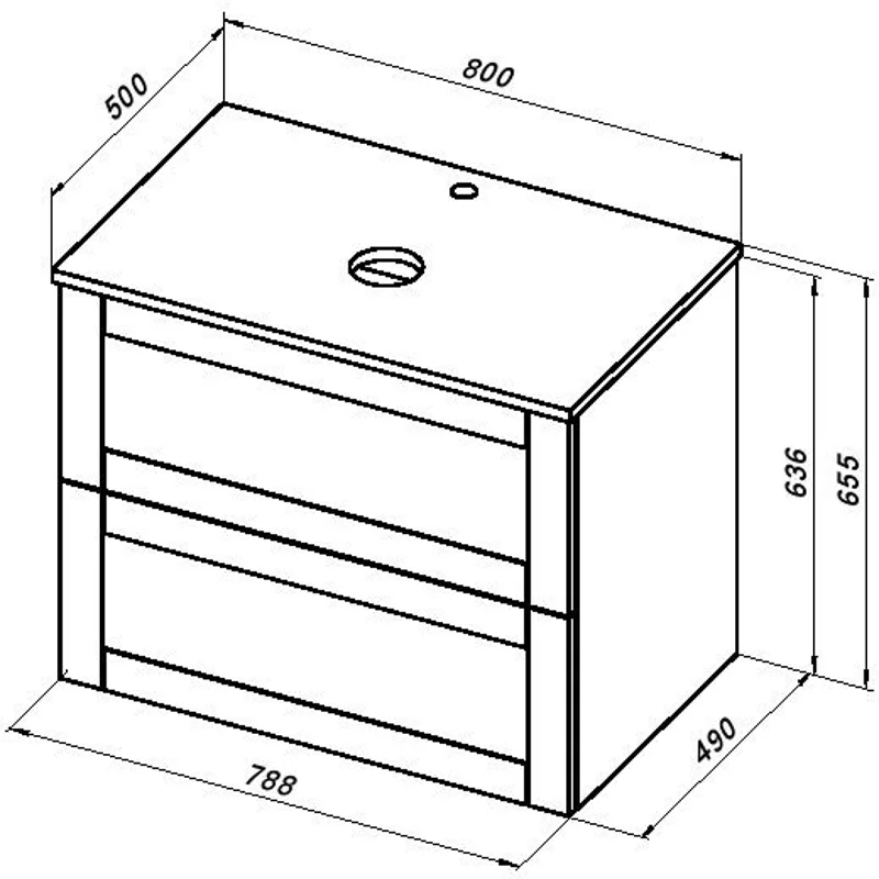 Тумба под раковину Aquanet Терра 80 белый матовый