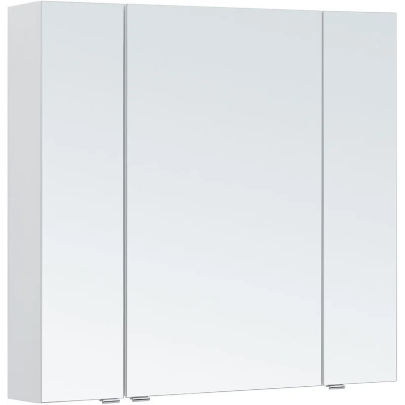 Зеркальный шкаф Aquanet Алвита new 90 белый матовый