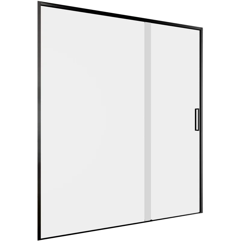 Душевая дверь Aquanet Pleasure Evo 160 AE65-N160-BT профиль черный, прозрачное стекло