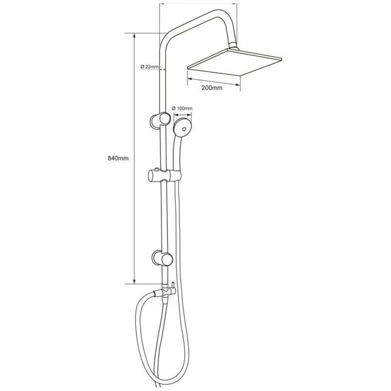 Душевая стойка Aquanet Passion S