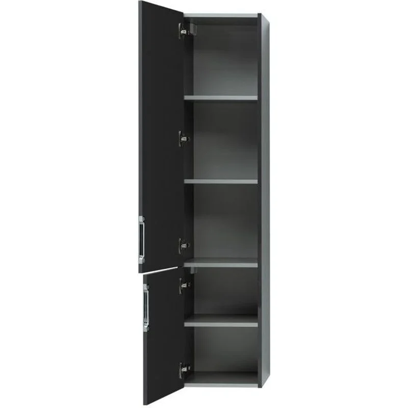 Шкаф-пенал Aquanet Алвита 35 L серый антрацит