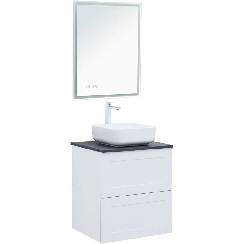 Тумба под раковину Aquanet Терра 60 белый матовый