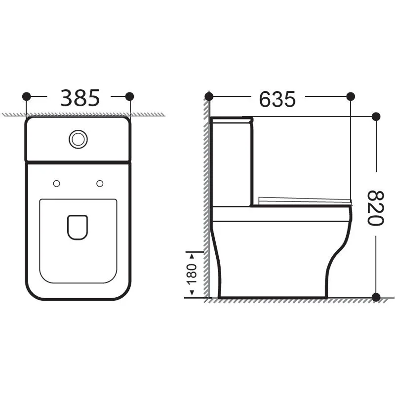 Сливной бачок Aquanet Elegant C2 LX-2914
