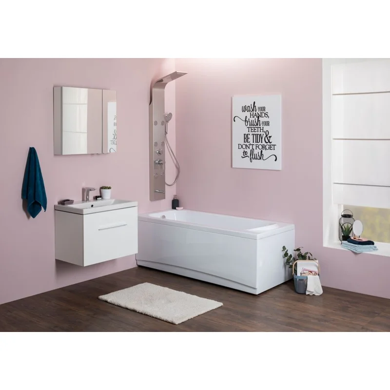 Зеркальный шкаф Aquanet Порто 70 белый