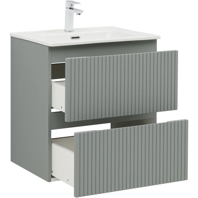 Тумба под раковину Aquanet Джейн (Flat) 60 мисти грин