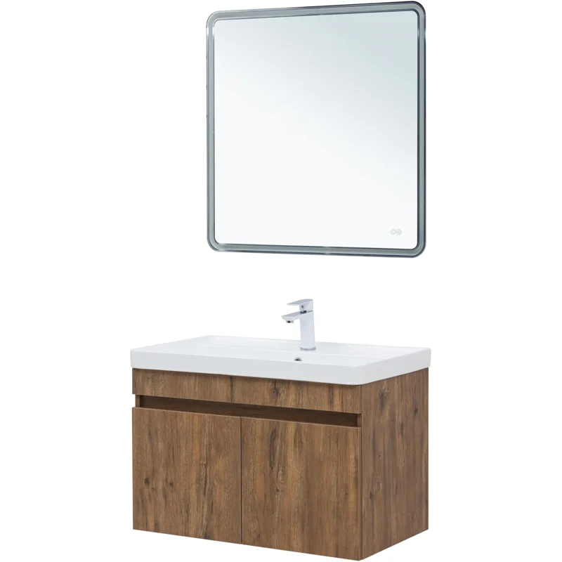 Тумба под раковину Aquanet Оптима 80 дуб рустикальный 