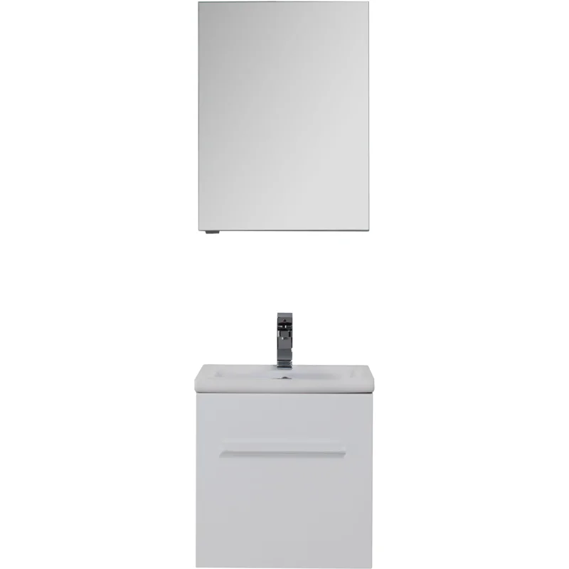 Зеркальный шкаф Aquanet Порто 50 белый