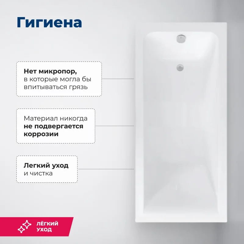 Акриловая ванна Aquanet Bright 165x70 (с каркасом)