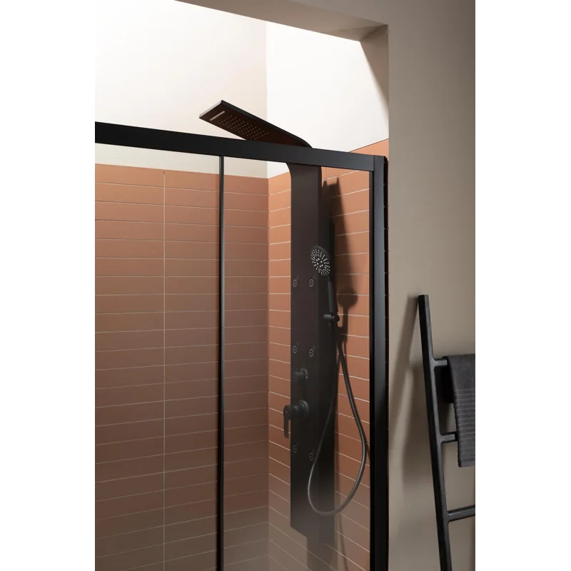 Душевая дверь Aquanet Pleasure AE60-N-150H200U-BT 150, прозрачное стекло