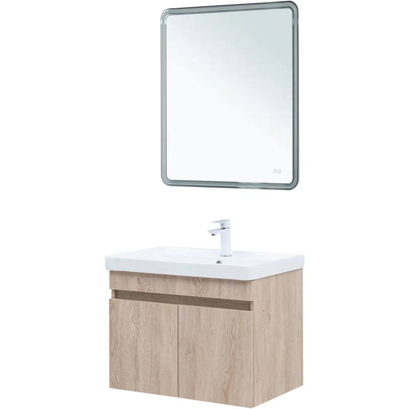 Тумба под раковину Aquanet Оптима 70 дуб светлый