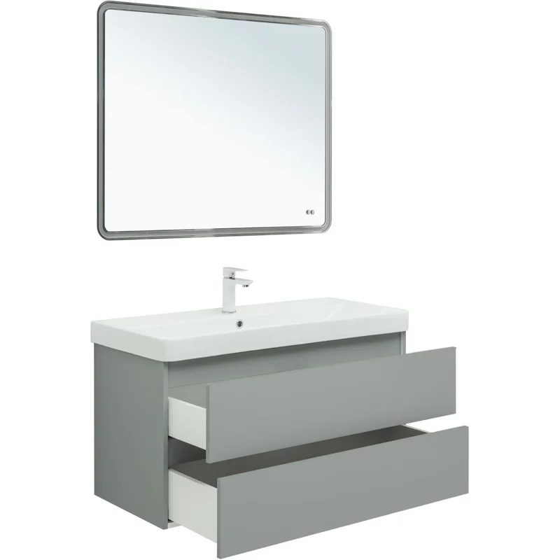 Тумба под раковину Aquanet Вега 2.0 100 мисти грин