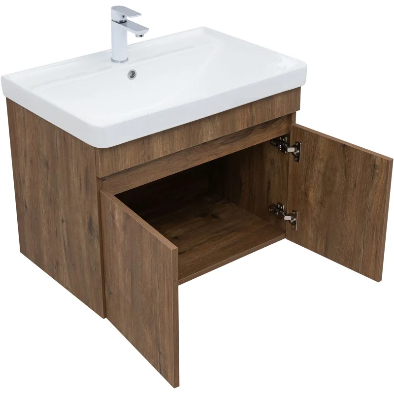 Тумба под раковину Aquanet Оптима 70 дуб рустикальный 