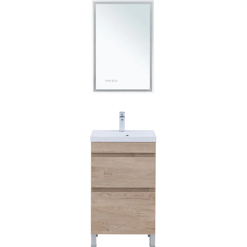 Тумба под раковину Aquanet Нота New 50 дуб светлый