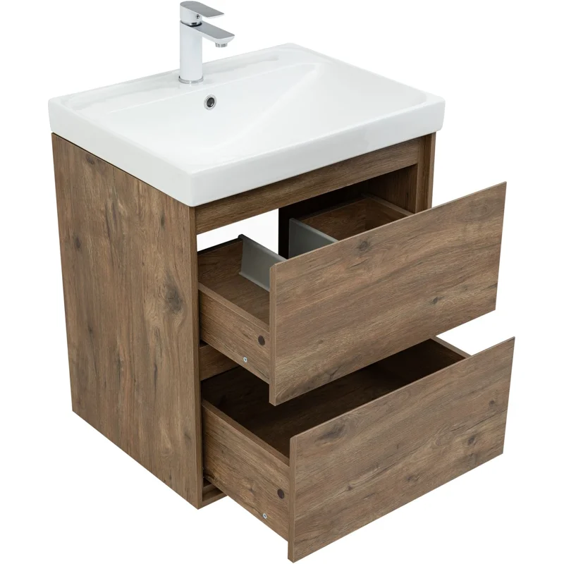 Тумба под раковину Aquanet Милан 60 дуб рустикальный