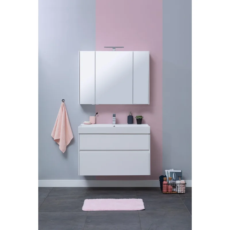 Тумба с раковиной Aquanet Бруклин 100 белый