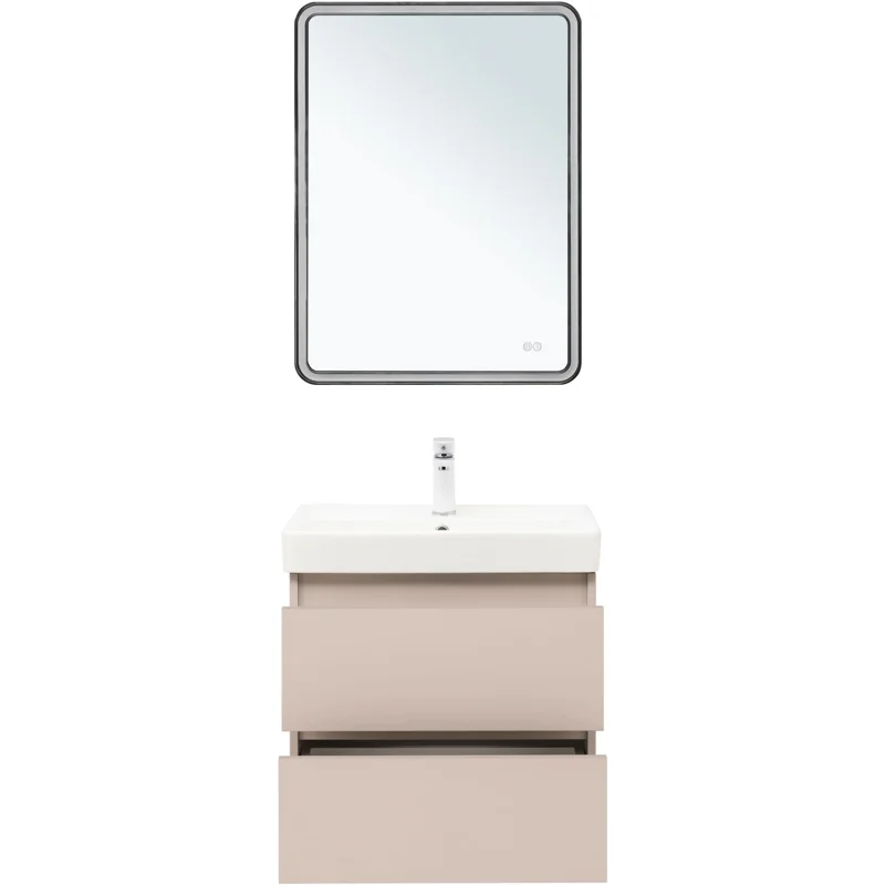 Тумба под раковину Aquanet Вега 2.0 60 бежевый