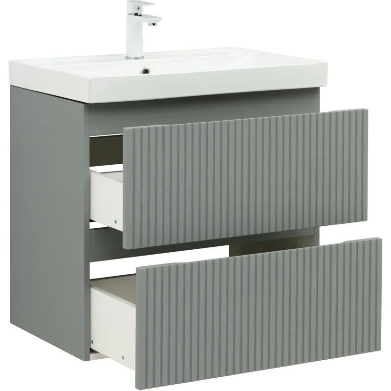 Тумба под раковину Aquanet Джейн (Flat) 70 мисти грин