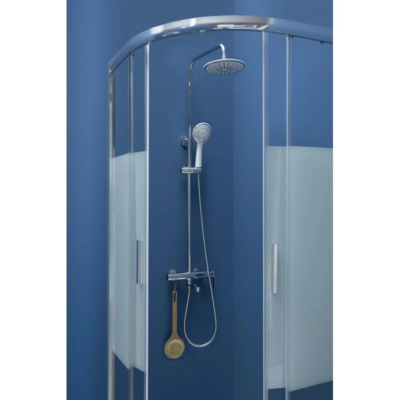 Душевой уголок Aquanet Practic AE10-Q-90x90U-CP 900x900, прозрачное, матовое стекло