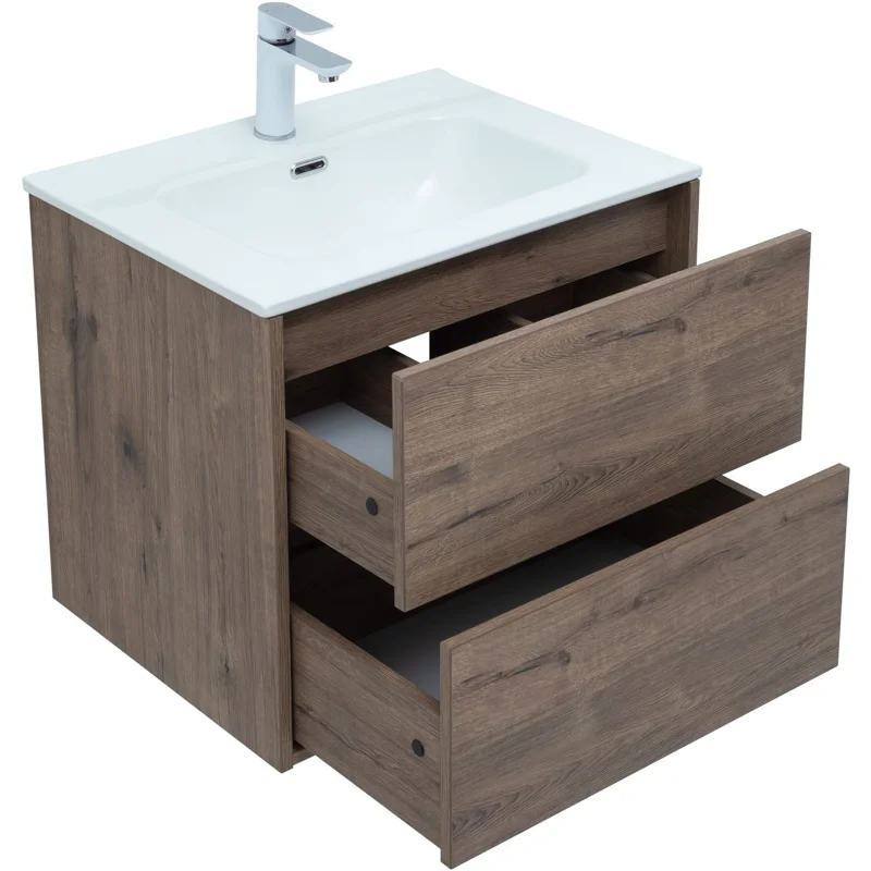 Тумба под раковину Aquanet Lino 60 (Flat) дуб веллингтон