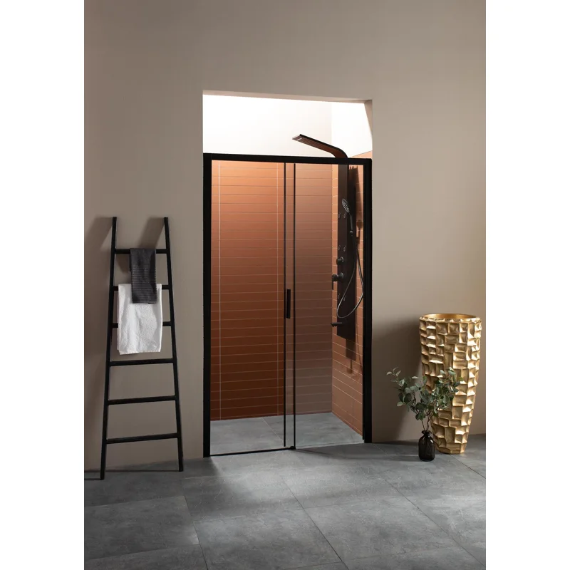 Душевая дверь Aquanet Pleasure AE60-N-150H200U-BT 150, прозрачное стекло